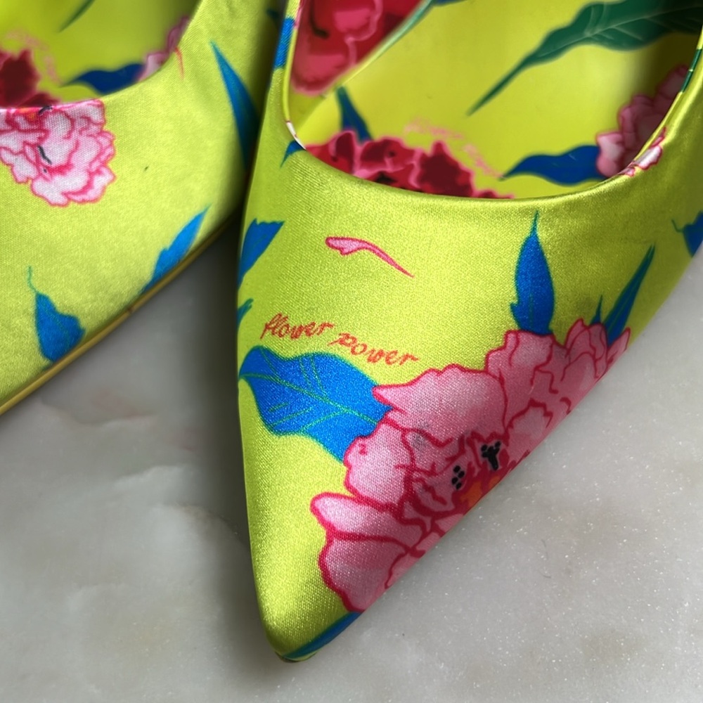 Aldo neon flower power heels Sz. 7.5 - Picture 6 of 10